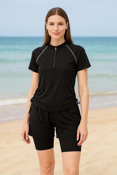 İYİBU Women S Swimwear Swimsuit with Shorts 2-Piece Suit - Water Repellent, Quick Dry, Stretchy Sports Swimwear