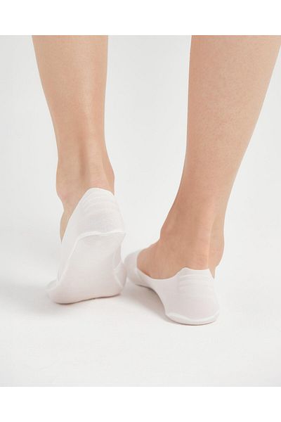 Fanilam Bolero Laser Cut Women's Ballerina Socks - Non-Removable Silicone Band, Cotton Sole 5 Pack