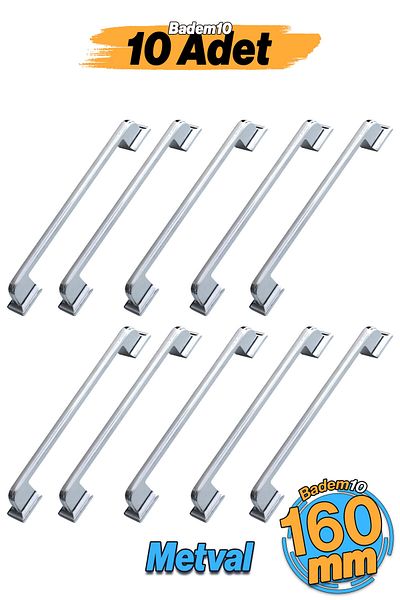 Badem10 Mâner Ocean 10 buc (160 mm-16 cm) sertar de mobilier din metal dulap de bucătărie dulap dulap mâner mâner