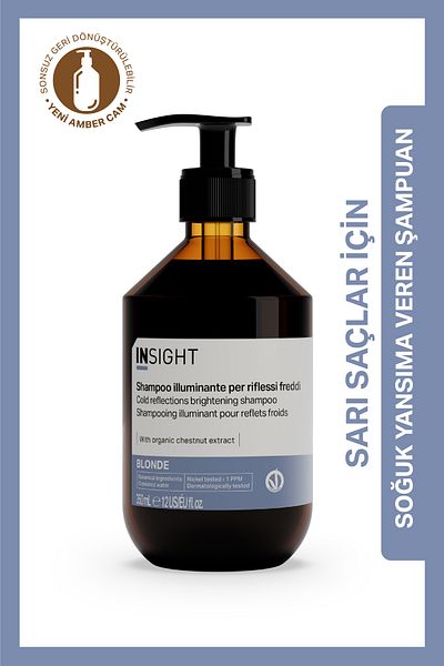 Insight Cold Reflection Shampoo for Blonde Hair 350 Ml.