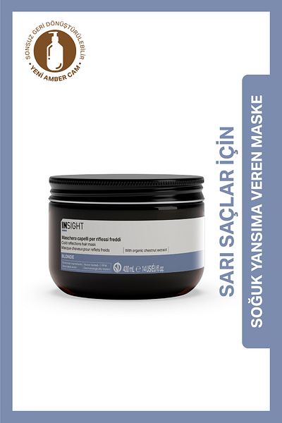 Insight Cold Reflection Mask for Blonde Hair 400 Ml.