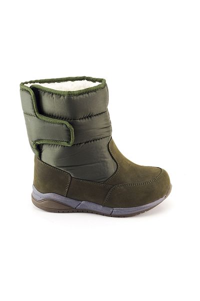 mnpc Girl's Khaki Leather Orthopedic Supported Children's Boots