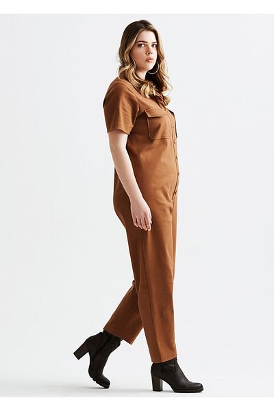 EVEN plus size Orange Plus Size Jumpsuit