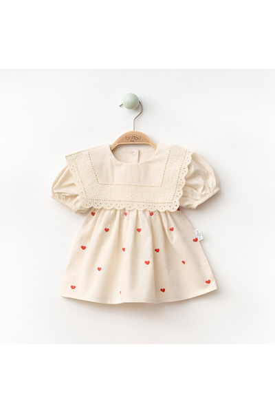 Bobby Baby Kırmızı Kalpli Elbise