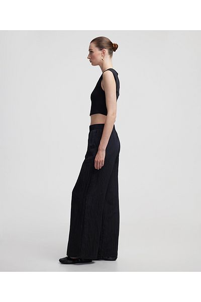 İpekyol Textured wide leg fit pants