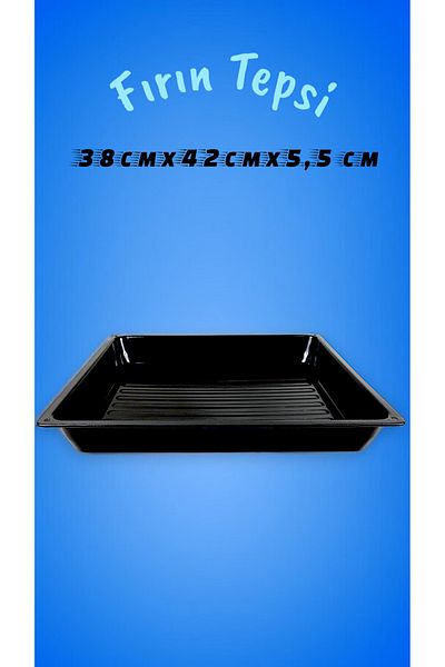 İnci Emaye 38X42X5.5 No Enamel Oven Tray Rectangular Tray 38 cm