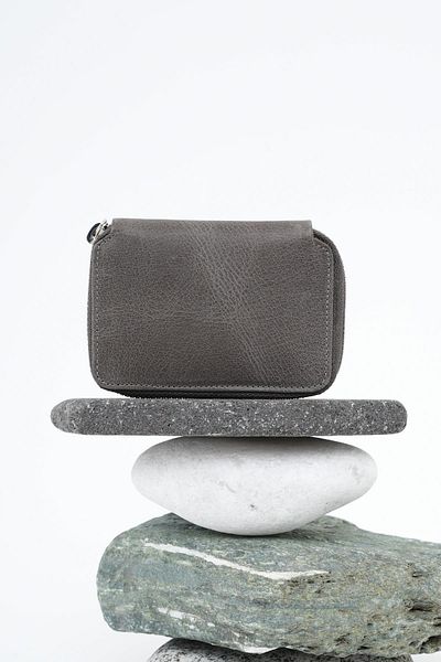 Deri Company Women's Leather Wallet Anthracite 213513