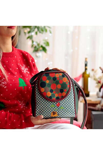HOODİEMOUSE Fil Figürlü Küçük Postacı Omuz Çantası Etnik Bohem Style - Yesil