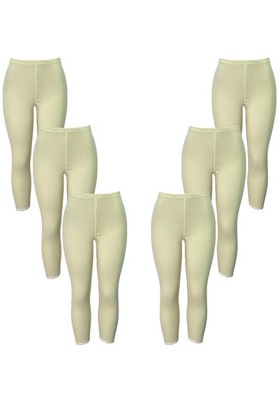City Rose Fashion 6 Pack Women's 100% Perforated Cotton Tight Underwear