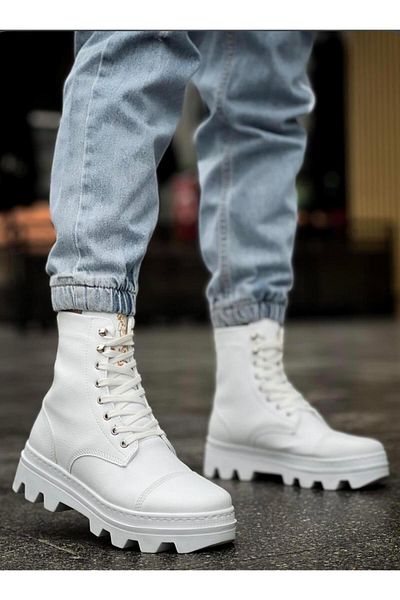 Byshoes Knack high sole shoe b-023 white