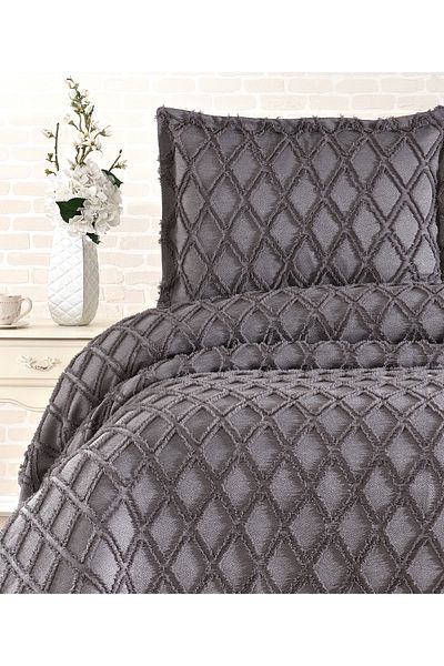 Elvira Home Collection Eh Double 3 Pcs Nordic Bedspread Set-Bed Cover Set-Pike Set Daily Dowry