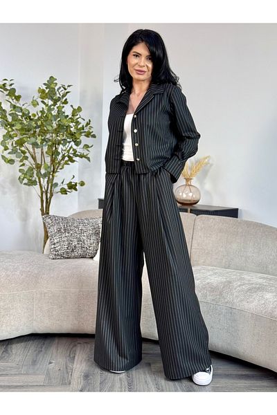 RAMONA BADESCU EXCLUSIVE Elegant Striped Set – Loose Fit, Flowy Material