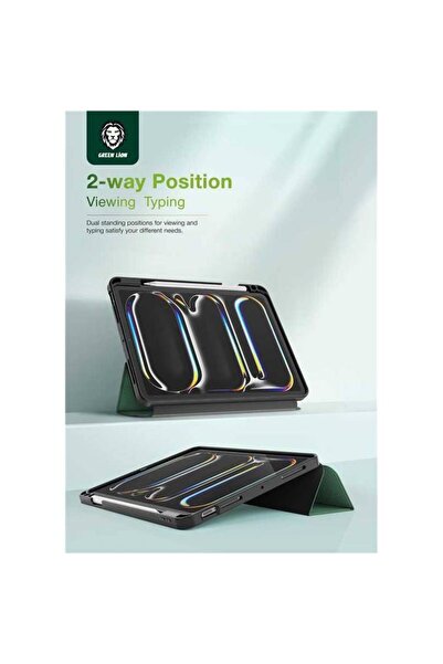 Green Lion حافظة Hogo Premium مع حامل قلم لجهاز iPad Air 11 بوصة