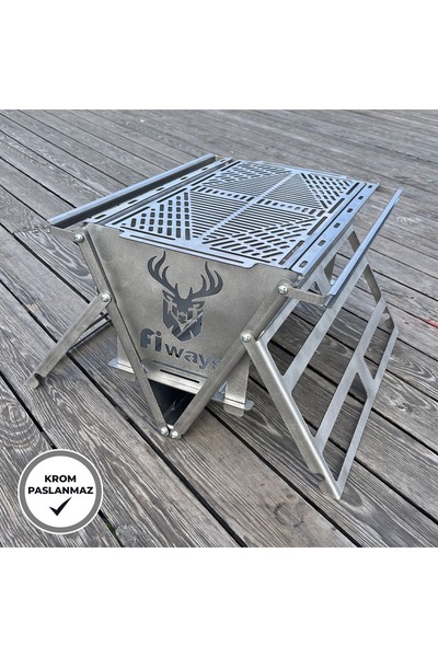 FİWAYS Katlanır Krom Paslanmaz Mangal