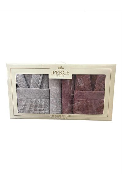 İpekçe 6 Piece Family Bathrobe Set