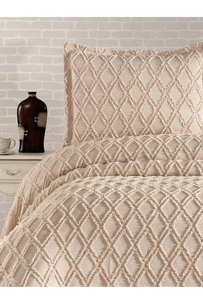Elvira Home Collection Eh Double 3 Pcs Nordic Bedspread Set-Bed Cover Set-Pike Set Daily Dowry