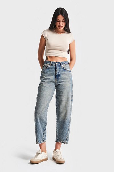 its basic Women's T.Kot Color Venus 2S5-65 Carrot Fit Relaxed Cut 100% Koton Denim Jean