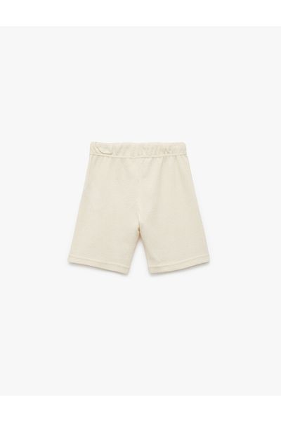 Koton New Season Textured Waist Tie Pocket Detailed Basic Shorts