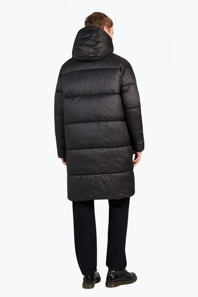 QS by s.Oliver Men's long jacket with hood and slant pockets, QS by s.Oliver, Black