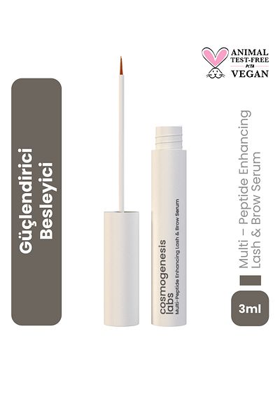 Cosmogenesis Labs Strengthening Nourishing Water Based Eyebrow Eyelash Serum 3ml Vegan Natural Ingredient Full Appearance (1% BIOTIN)