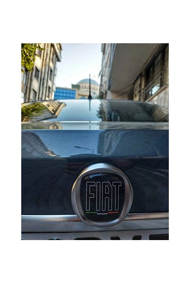 ZeuZ Fiat Egea Sedan Logo Set Logo Steering Wheel Louver Trunk Coat of Arms (Not Fit Other Car Models)