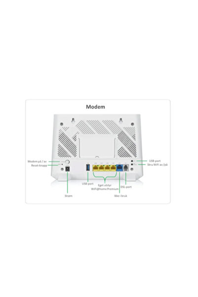 ZyXEL VMG3625-T50B 4 Port 1200 Mbps 5GHz VDSL2 Modem