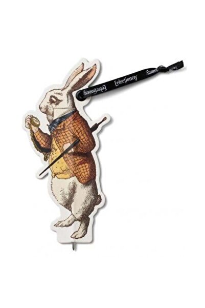 İF İf Eclectionery Flat Kalemli Kitap Ayracı - Alice in the Wonderland Rabbit...