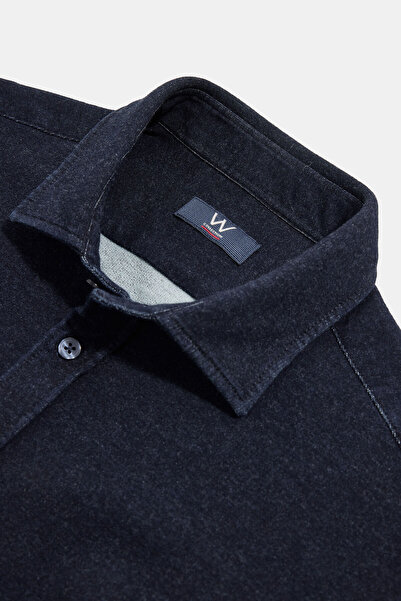 W Collection RELAX KALIP İNDİGO SOFT YAKA GÖMLEK