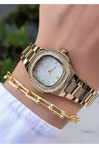 Homies Original Invoice Waterproof Women's Wrist Watch with Bracelet Gift