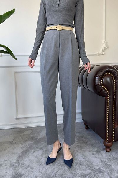 MAGARDE Fabric Carrot Pants