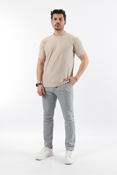 Rodrigo Men's Thin Mesh Textured Summer T-Shirt – Basic