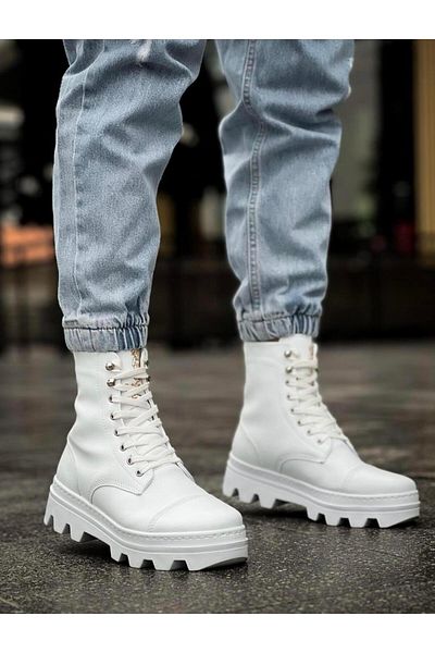 Byshoes Knack high sole shoe b-023 white