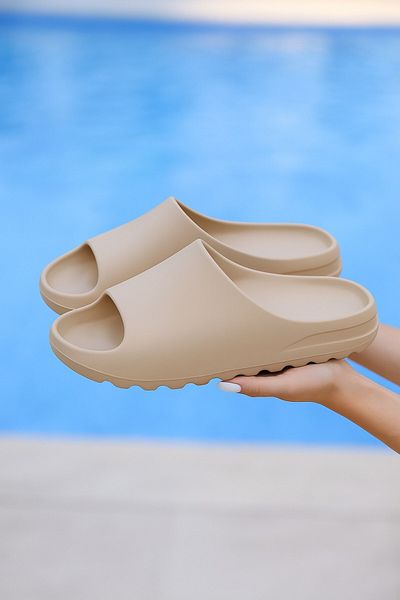 Evojean Eva Brown Daily Άνετο Μπαλκόνι Κήπος Πισίνα Sea Seaside Παντόφλες Unisex Παντόφλες