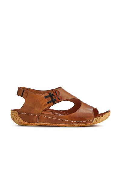 İNZE AYAKKABI Genuine Leather Sandals Model Name: Serena