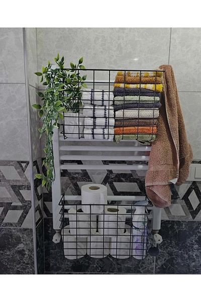 İLİVA 2-Piece Cabinet Organizer 1 Kangaroo Shelf 1 Multi-Purpose Basket