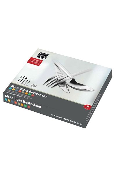 Carl Schmidt Sohn Set of 60 BREMERHAVEN stainless steel cutlery, 3 mm