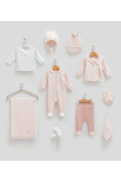 Caramell Muslin Batt. Set of 10 Milena Pink Girl