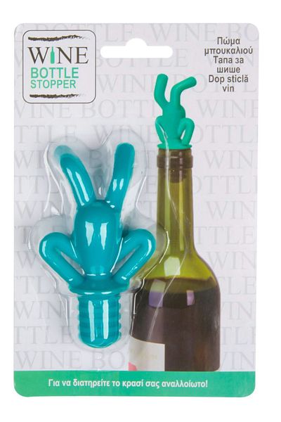 OEM Dop pentru sticlă de vin – Reutilizabil, Silicon 6x2x9 cm