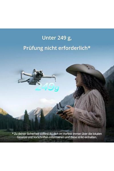 DJI Mini 4 Pro Fly More Combo (DJI RC 2 Screen Remote Controller) with Versatile Accessories, Mini Foldable Drone