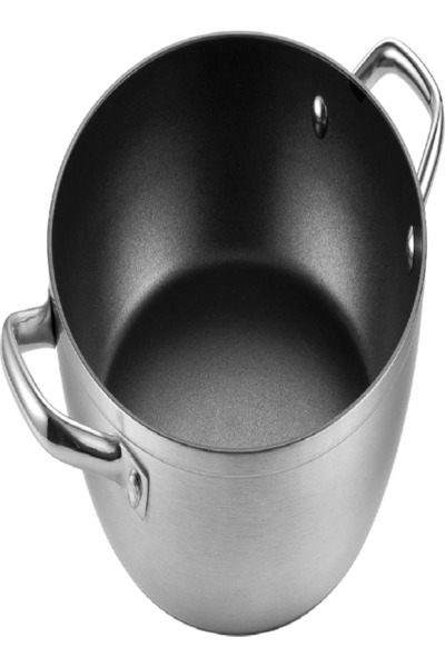 TESCOMA مقلاة جراند شيف العميقة ٢٨ سم - مقبض مزدوج، فضي/أسود، غير لاصقة