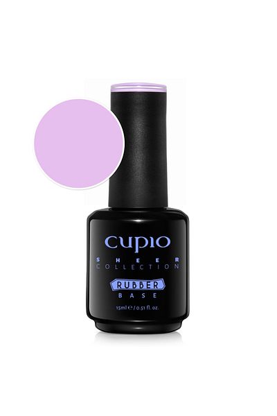 Cupio Rubber Base Sheer Collection - Rosy Dew 15ml