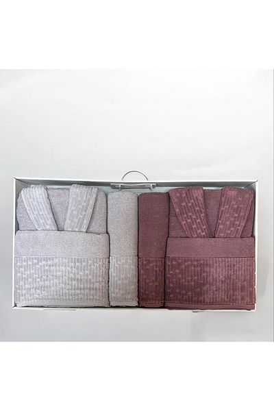 İpekçe 6 Piece Family Bathrobe Set