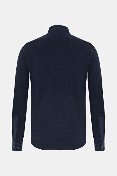 W Collection RELAX KALIP İNDİGO SOFT YAKA GÖMLEK