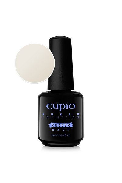Cupio Rubber Base Sheer Collection - Coconut Milk 15ml