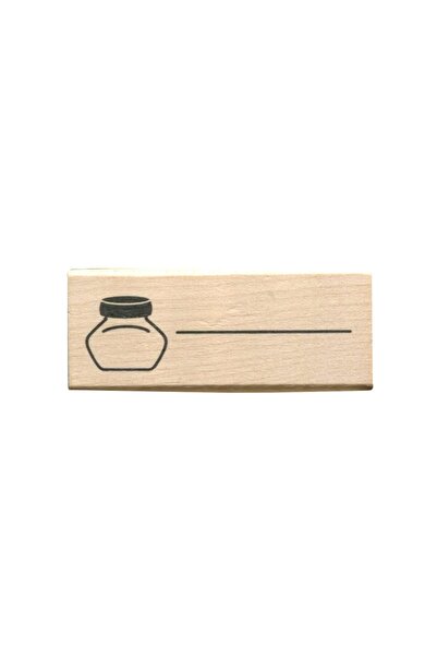 KODOMO No Kao Hanko 0400-007 Wooden Ink Bottle Stamp