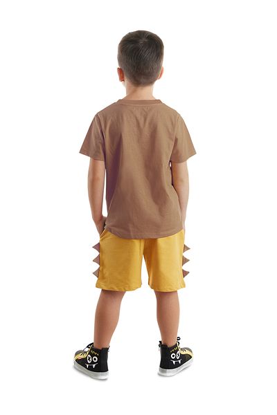 Denokids Sommer-Set aus T-Shirt und Shorts mit Dino-Muster für Jungen