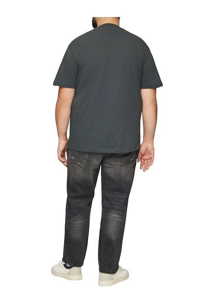 s.Oliver Big Sizes Men's Big Size Cotton Crew Neck T-shirt With Graphic Print And Regular Fit Cut