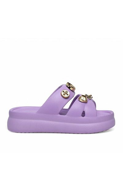 İncim Stoned Lilac Daily Orthopedic Seaside Pool Beach Slippers Γυναικείες παντόφλες
