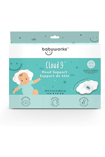 Baby Works Suport pentru capul bebelusului Baby Works Cloud 9, Alb, 0 luni+