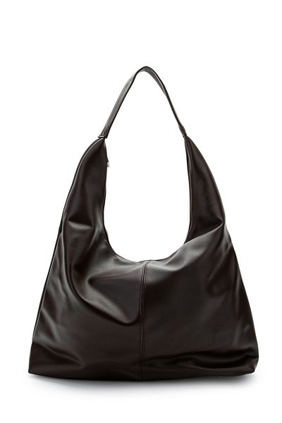 minebag Casual Milan Plain Women's Shoulder Bag Bitter Brown